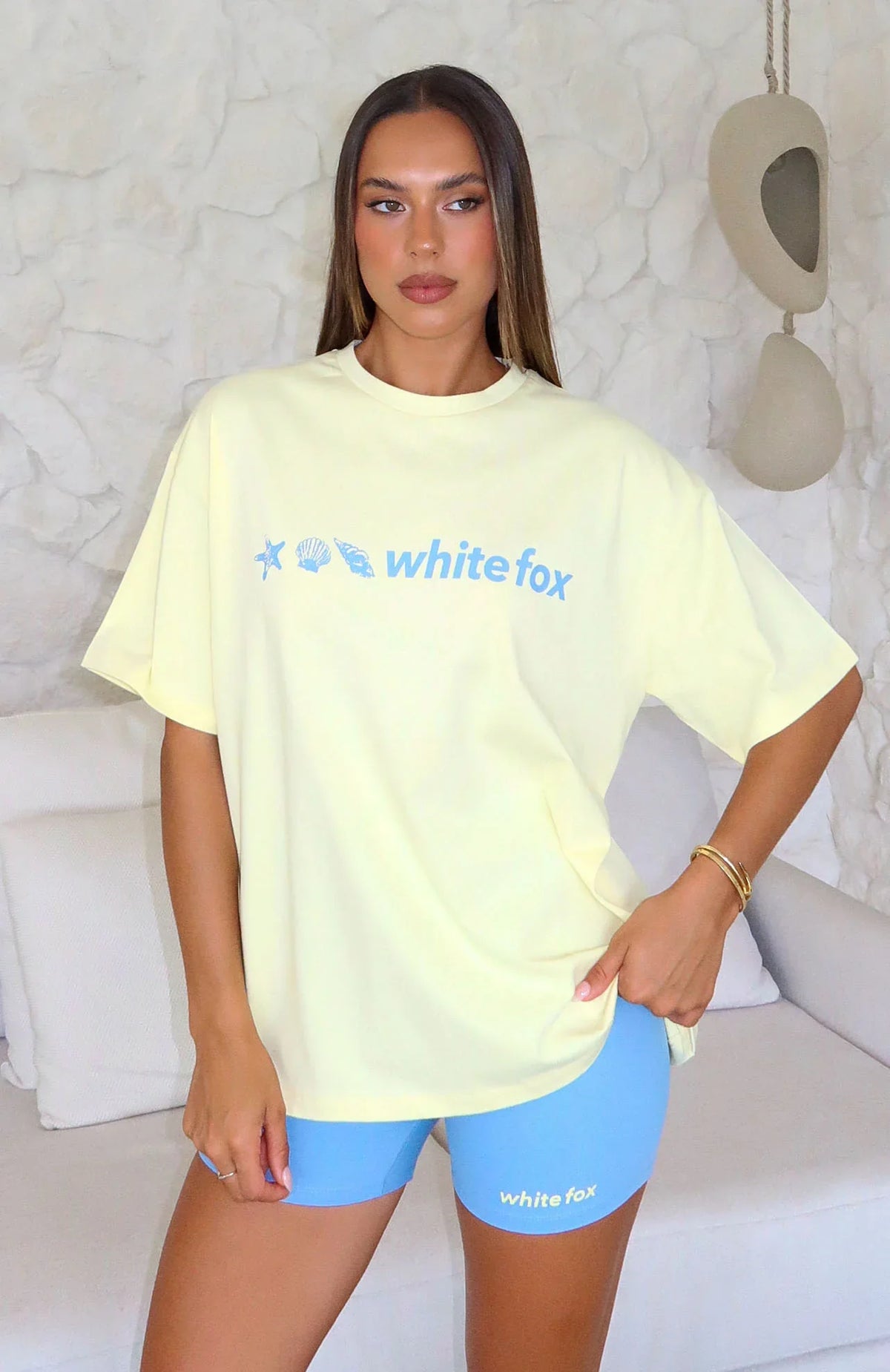 Tropic Rush Oversized Tee Lemon