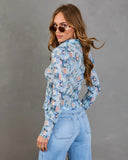 Wildflower Trail Floral Button Down Top