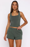 From The Archives Lexi Lounge Shorts Khaki