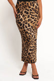 Kaia Midi Skirt Leopard