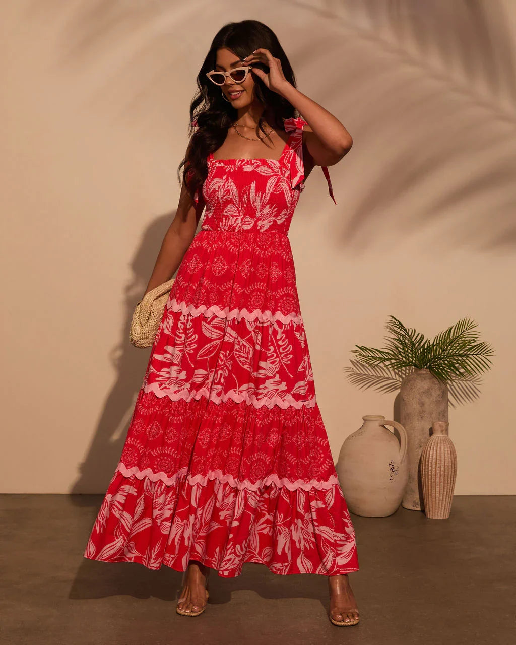 Sarai Tropical Maxi Dress