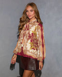 Mulled Glow Abstract Neck Tie Top