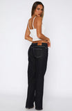 Skylar Low Rise Straight Leg Jeans Dark Indigo