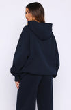 Wishing For It Oversized Hoodie Navy