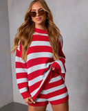 Galilea Striped Knit Shorts