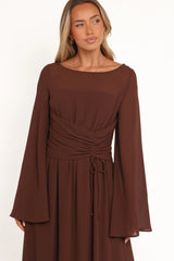 Samara Maxi Dress Brown