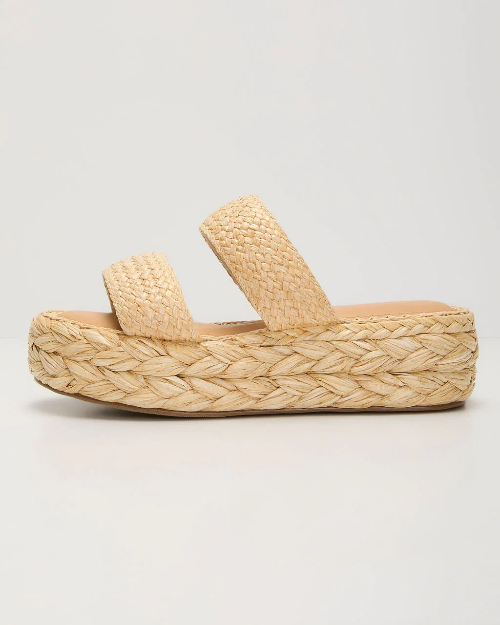 Spring Escape Raffia Platform Sandals