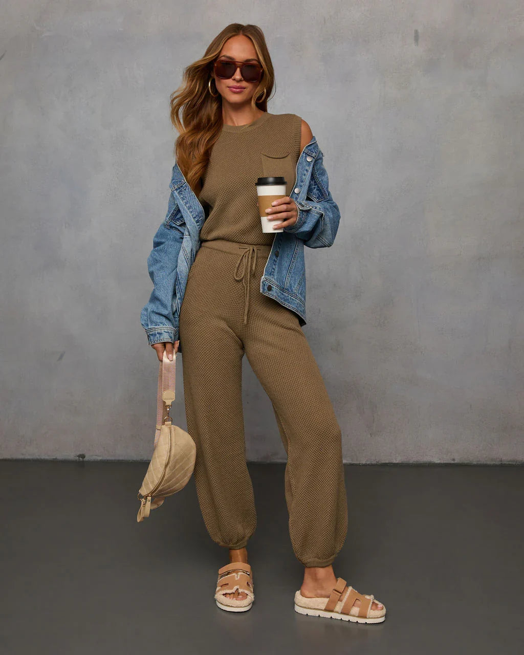 In The Feels Knit Drawstring Jumpsuit