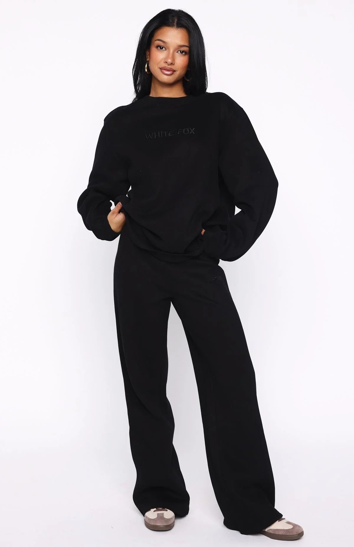 Stay Lifted Oversized Sweater Black