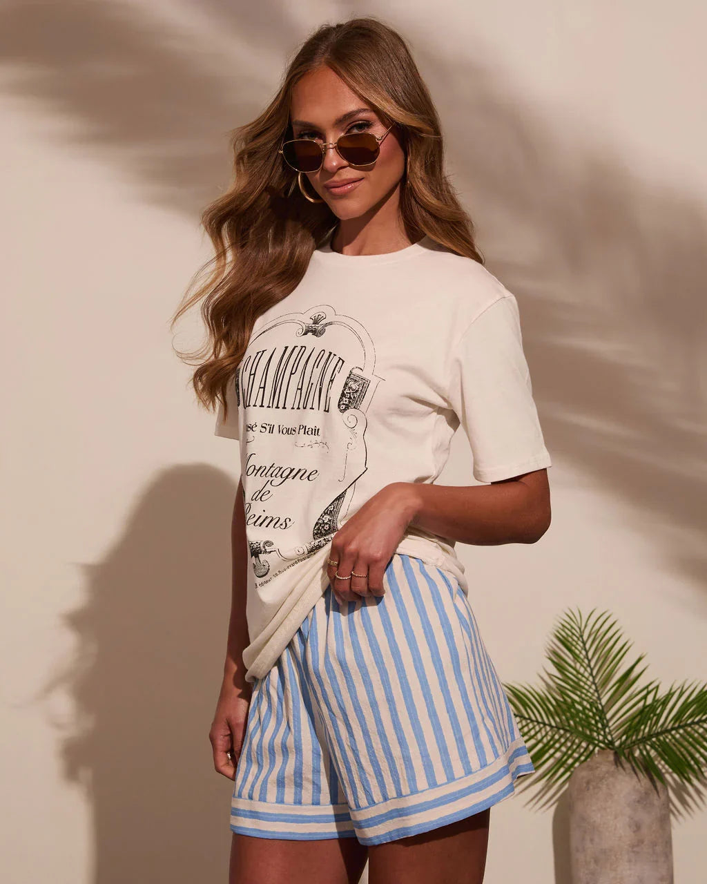 Champagne Feels Short Sleeve Graphic Tee