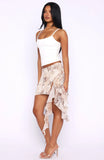 Destinations Mini Skirt Faded Paisley