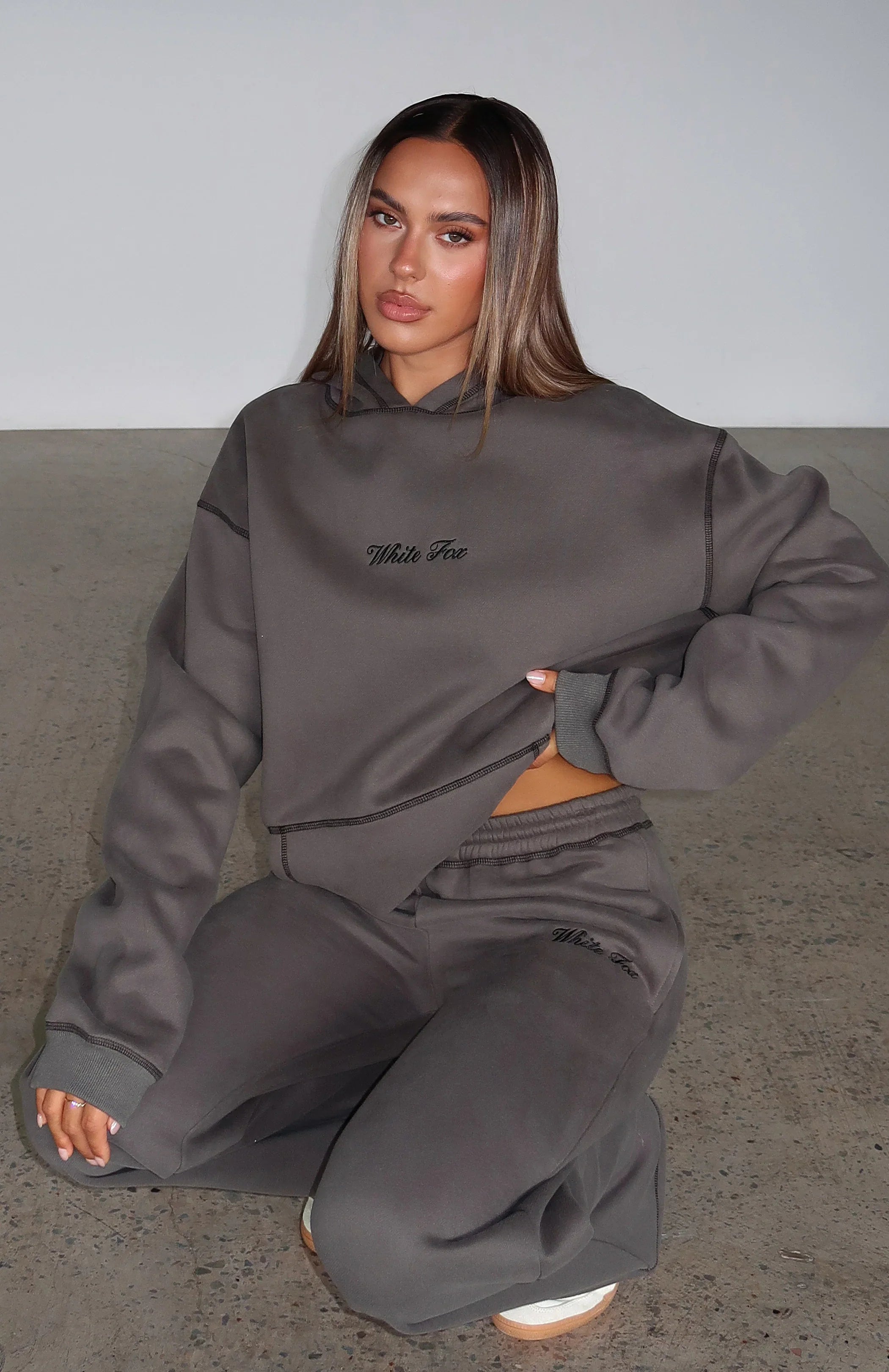Instant Attraction Oversized Hoodie Charcoal