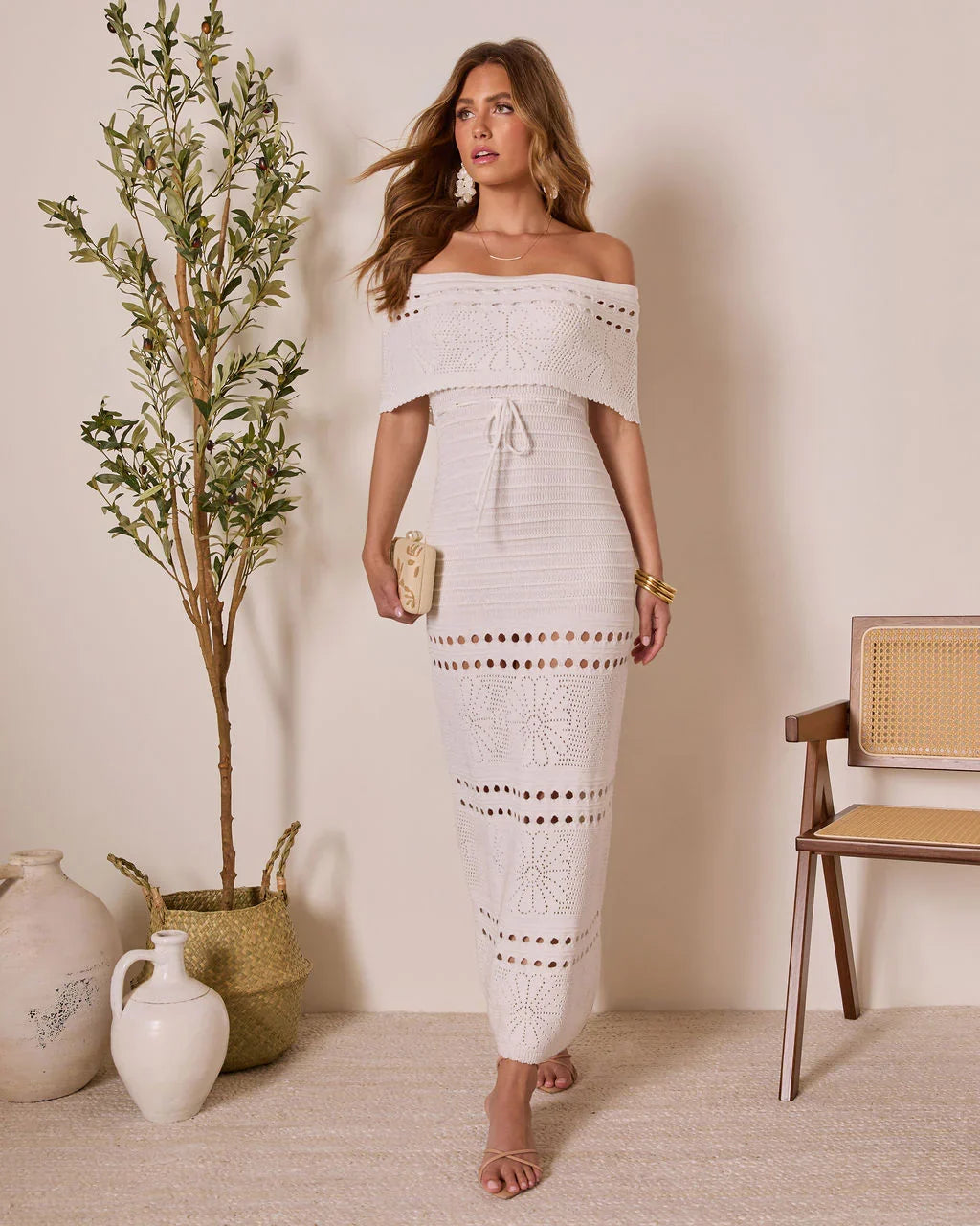 Siena Sun Strapless Knit Maxi Dress