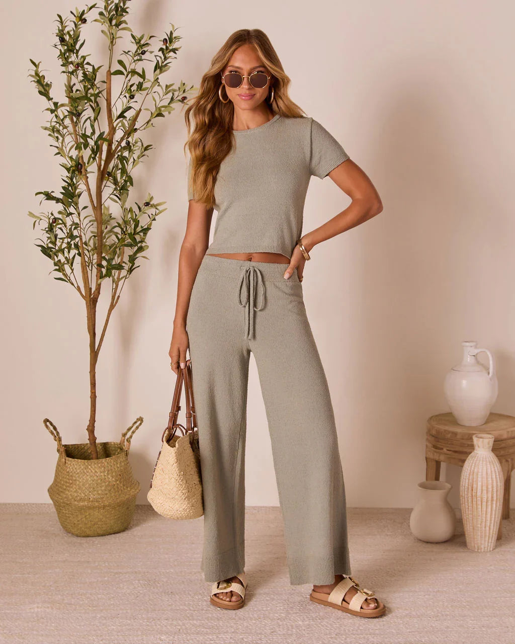 Drift Together High Rise Wide Leg Pants