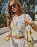 La Dolce Vita Lemon Short Sleeve Graphic Tee