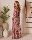Riviera Chic Abstract Cut Out Maxi Dress
