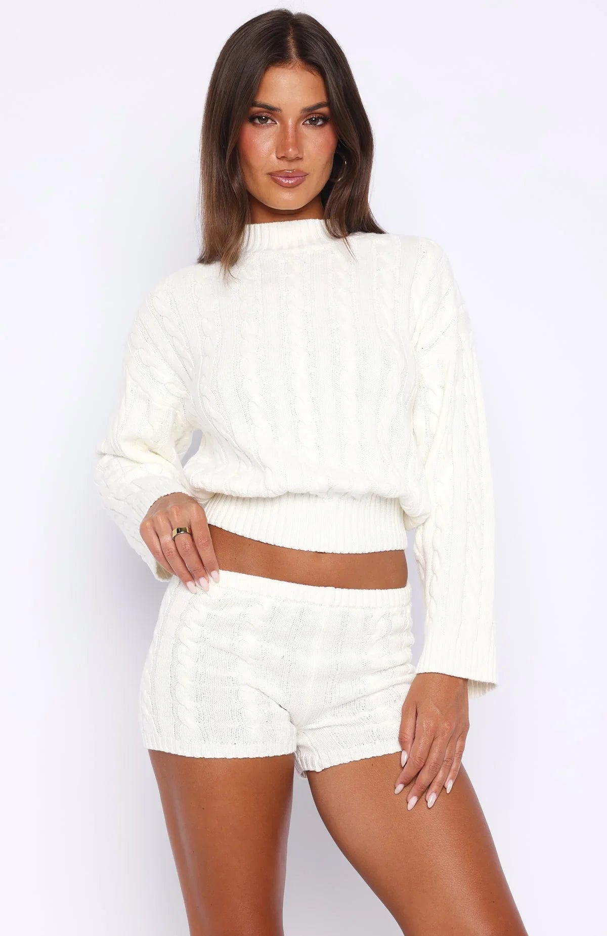 Cosy Kindness Knit Sweater Off White