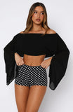 Desert Drifts Long Sleeve Top Black