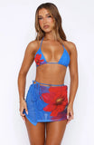Sunset Party Sarong Sapphire Bloom
