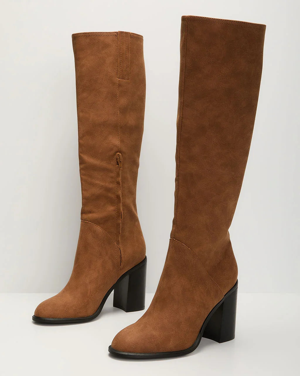 Always Here Block Heel Knee High Boots