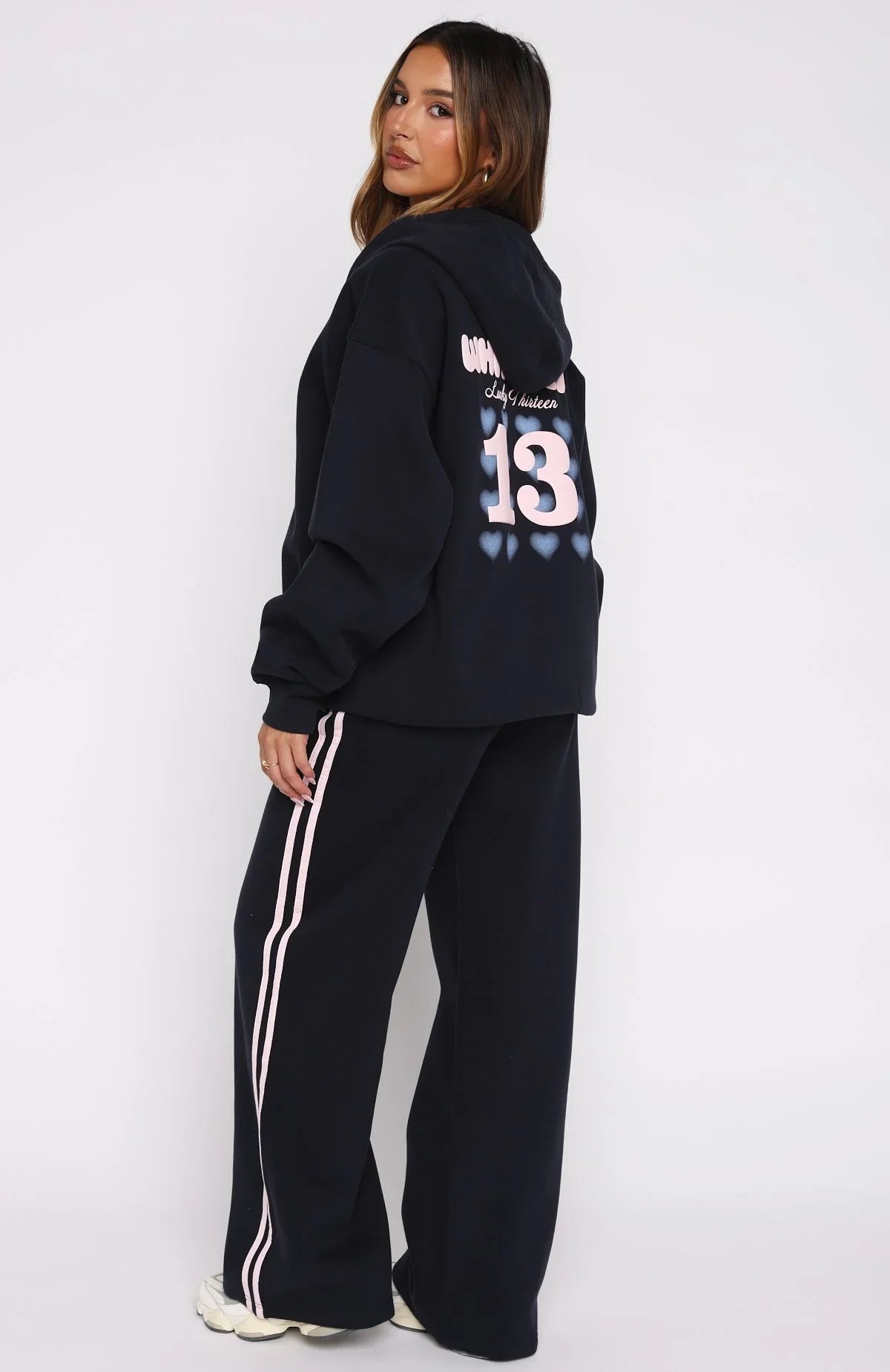 Lucky Thirteen Charise Wide Leg Sweatpants Navy