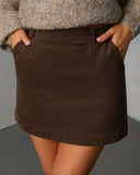 Rhodah Corduroy Mini Skirt
