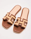 Florance Colorblock Flat Sandals