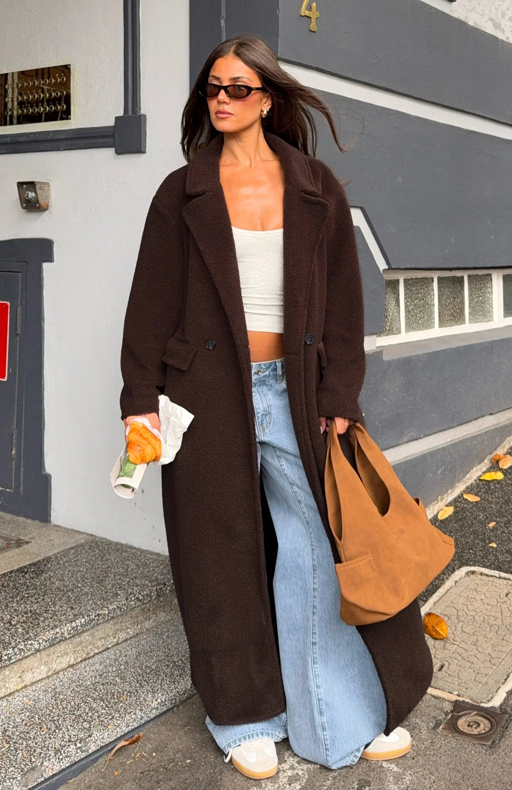 Got To Go Teddy Coat Coffee