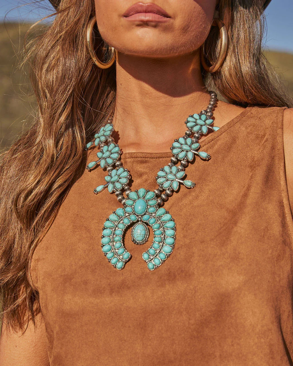Mustang Moon Boho Statement Necklace