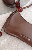 Lotus Shoulder Bag Chocolate PU