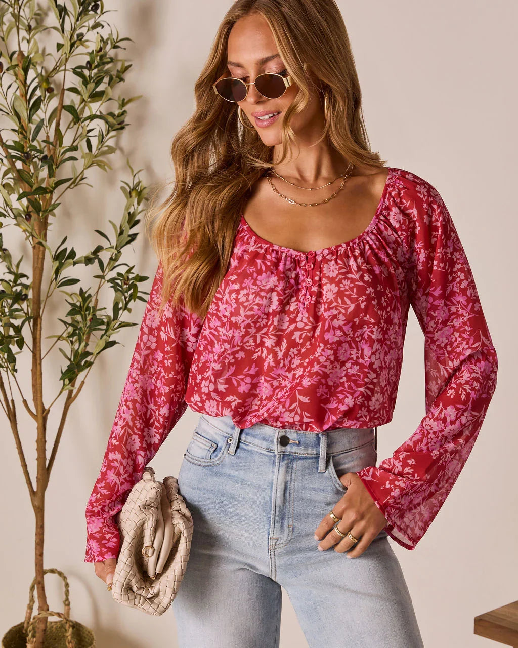 Nelda Floral Printed Top