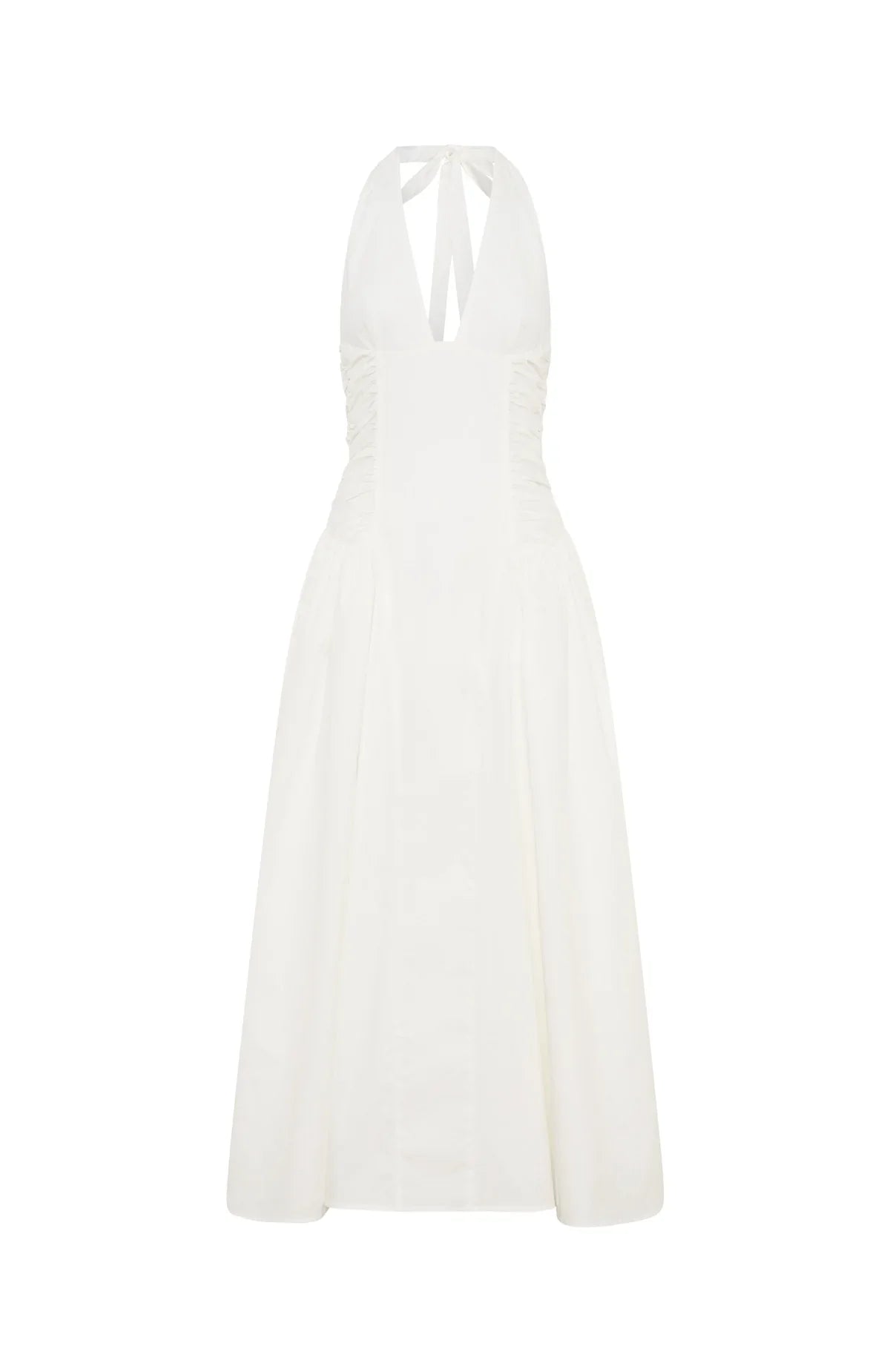 Tinsel Trouble Halter Midi Dress White