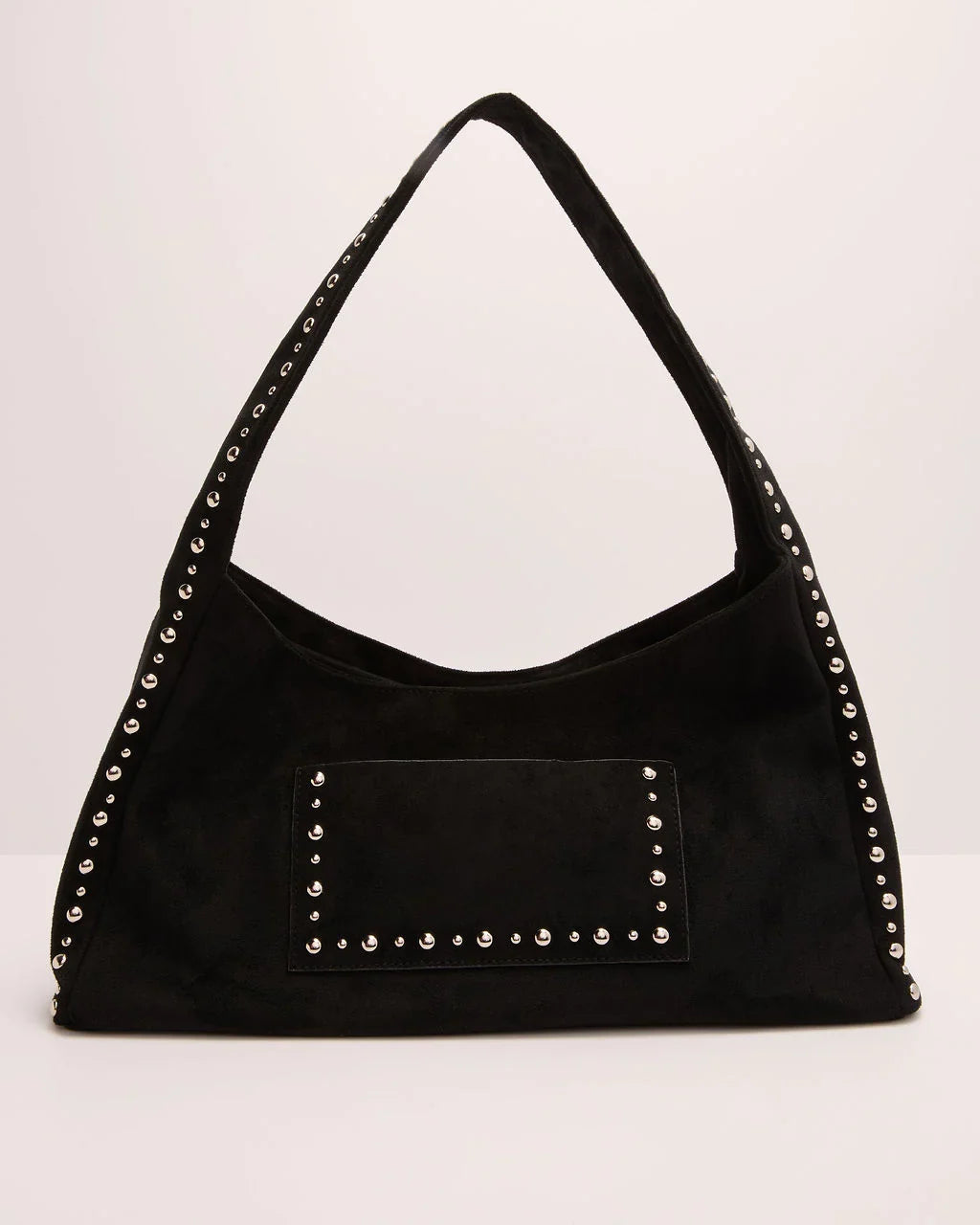 Western Drift Studded Faux Suede Shoulder Bag