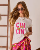 Martini Cheers Short Sleeve Graphic Tee