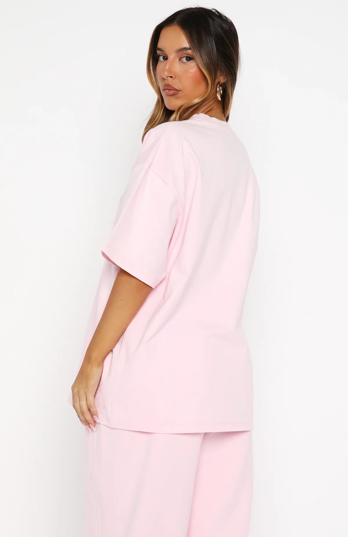 Make It Or Break It Oversized Tee Pink