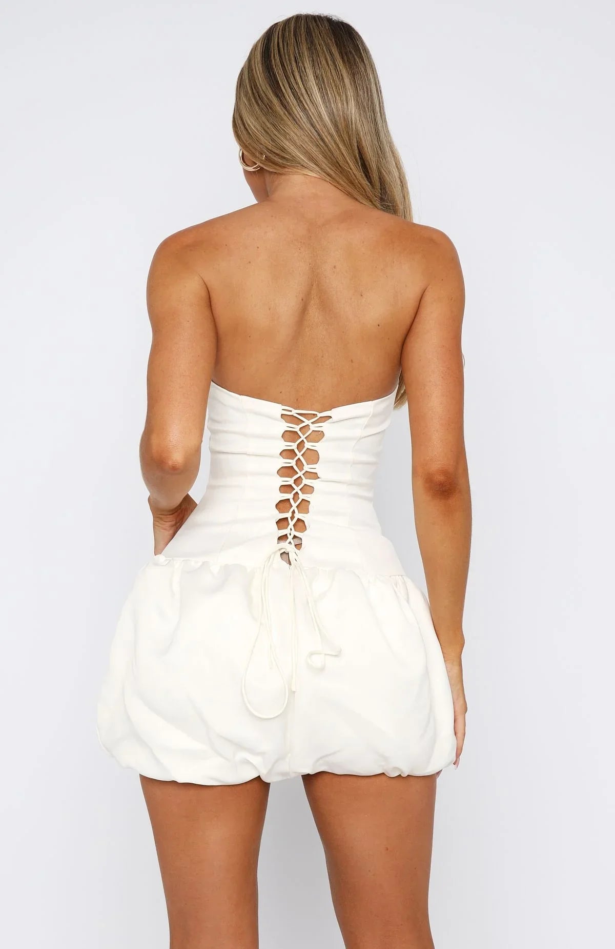 Sunshine Serenade Mini Dress Cream