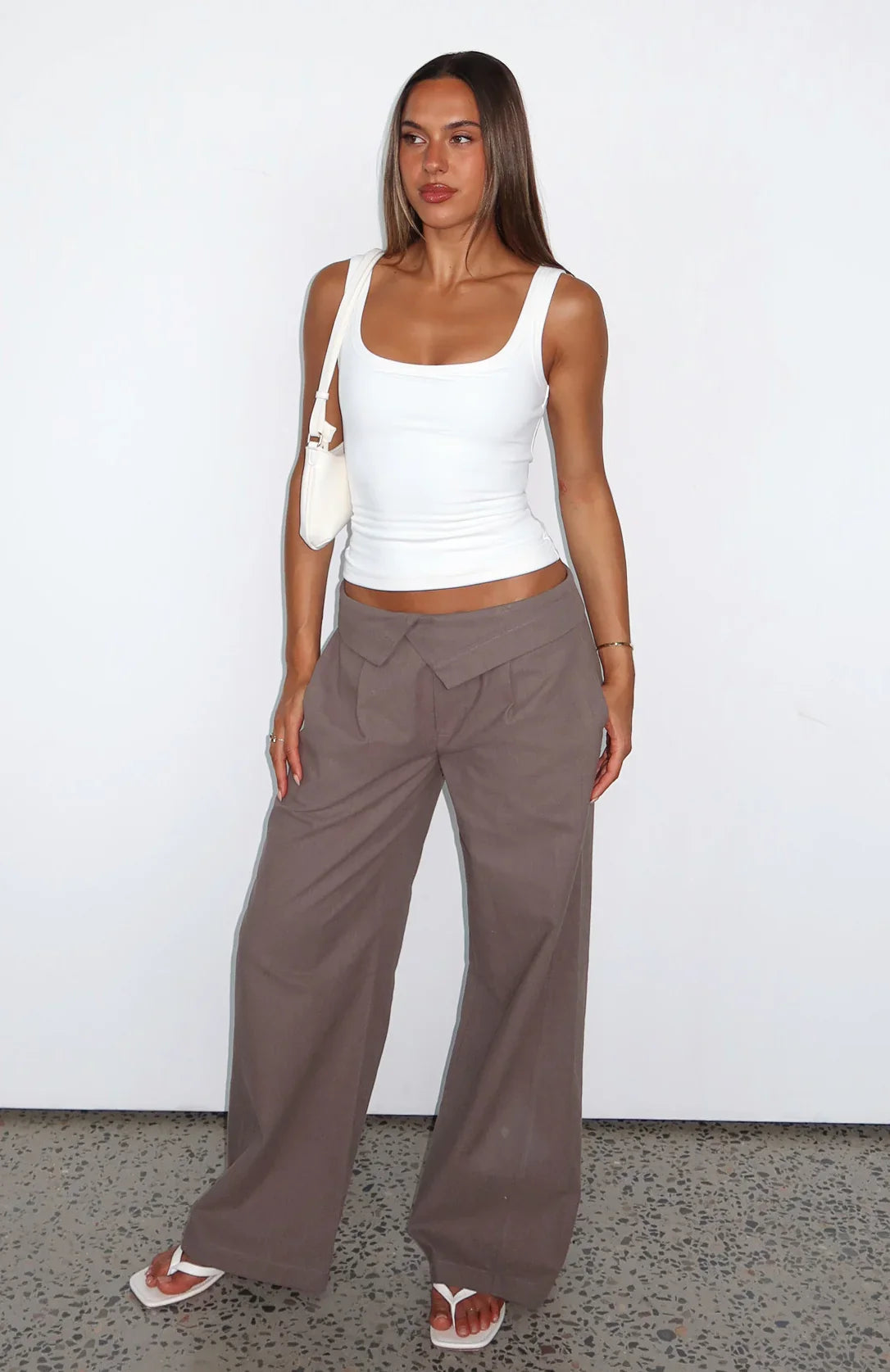 Starlight Riot Low Rise Pants Mocha