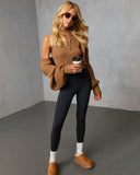 Dreamlight Ribbed Quarter Zip Top And Dolman Cardigan Set