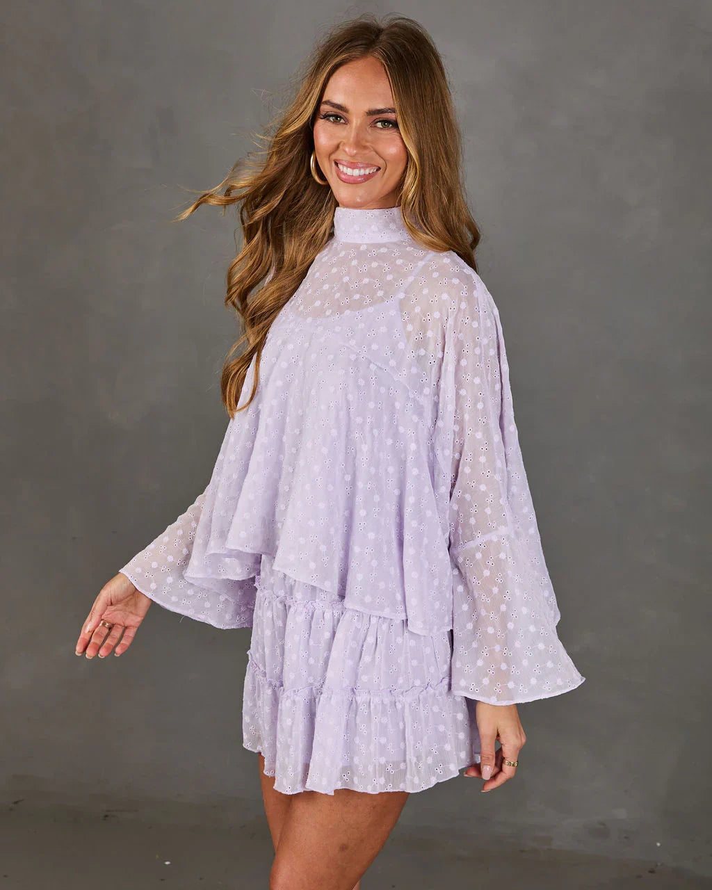 Balcony Breeze Floral Eyelet Blouse