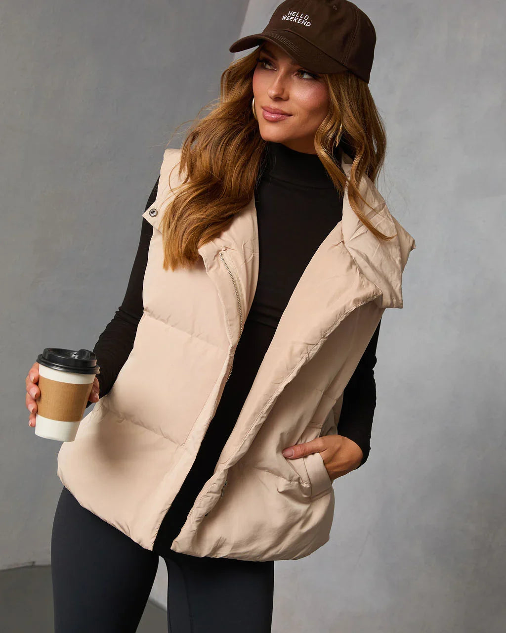 Anna Pocketed Puffer Vest