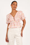 Pippi Top Sunset Check