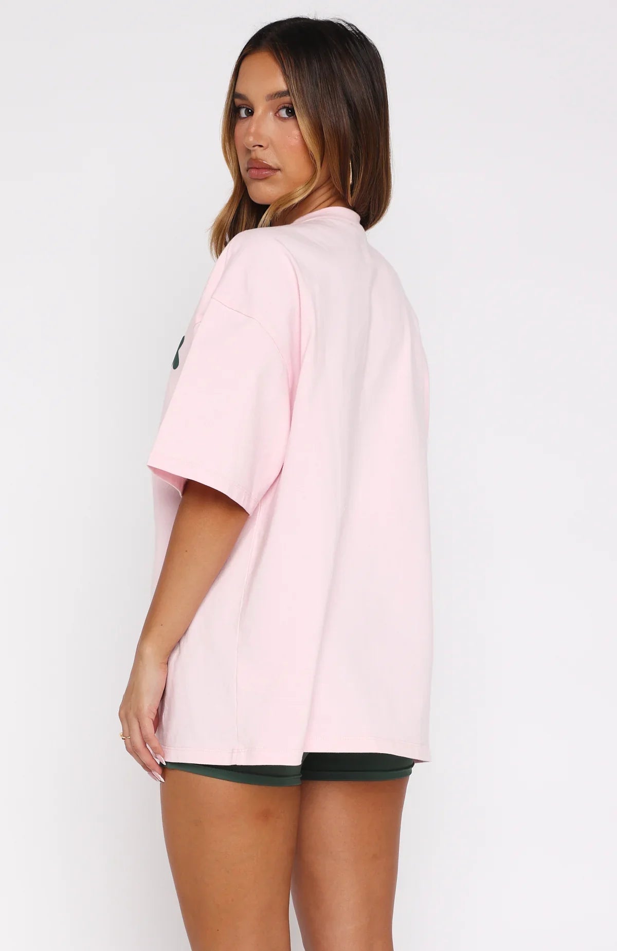Lucky Thirteen Charise Oversized Tee Soft Pink