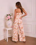 Refined Aura Twill Floral Jumpsuit