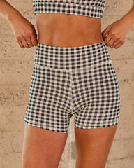 Sparrow High Rise Gingham Shorts