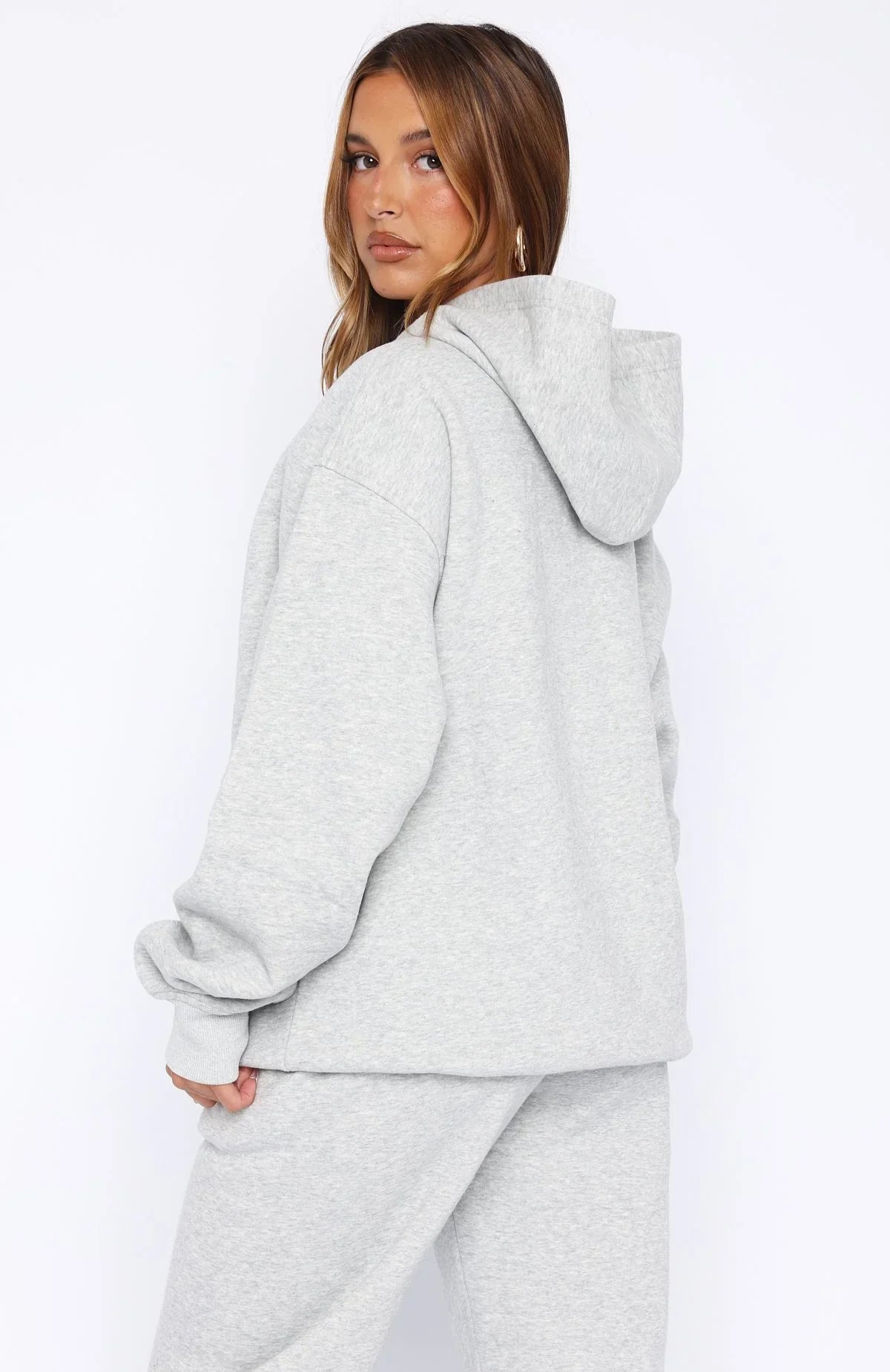 Core Classic Oversized Hoodie Dark Grey Marle