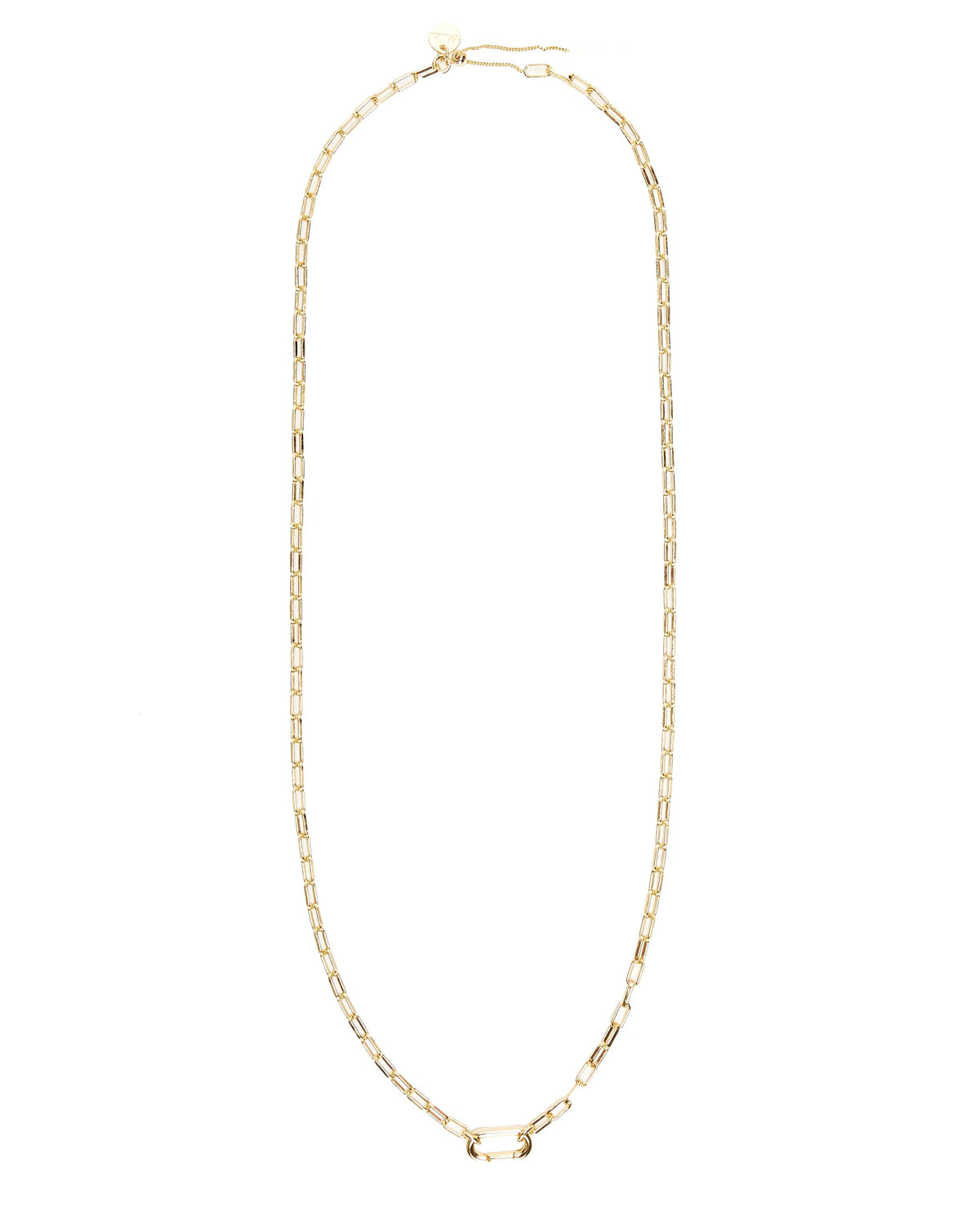 Skinny Hat 14k Plated Chain