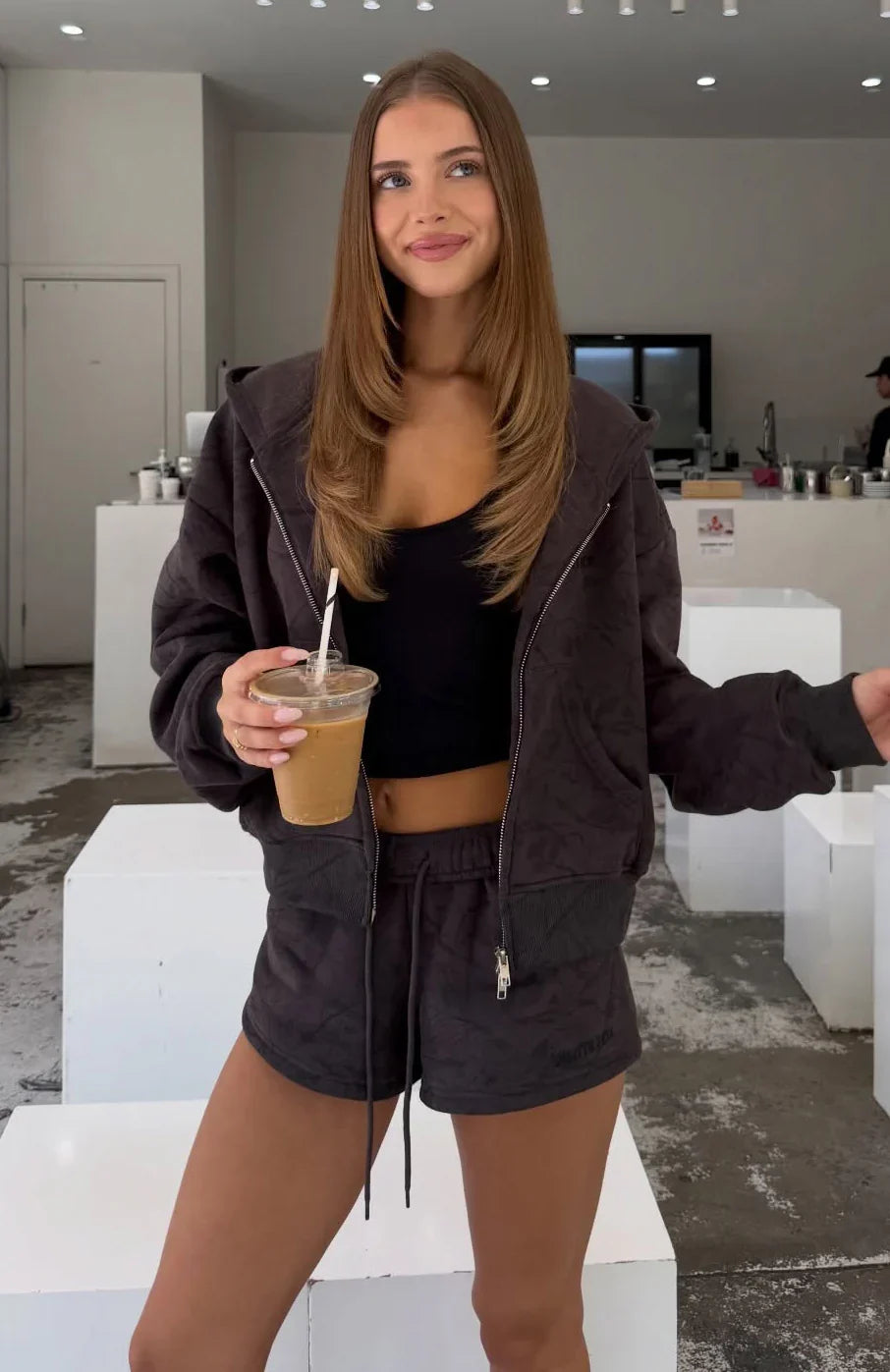 Hiding Away Lounge Shorts Dark Camo