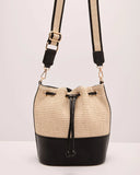 Villa Muse Straw Bucket Bag