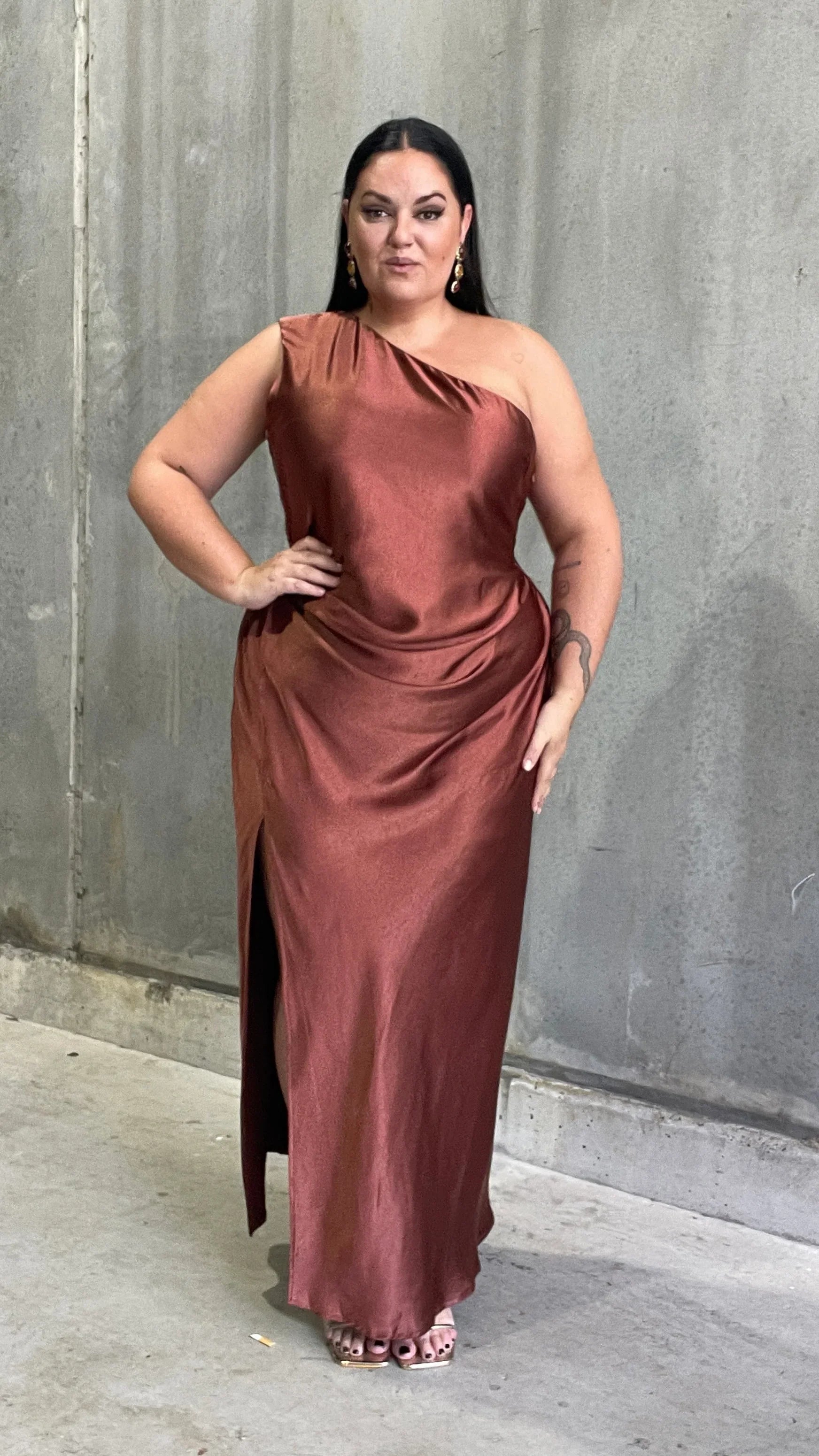 Victoria Maxi Dress Rust