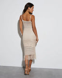 Paradise Cove Cover Up Crochet Knit Midi Dress